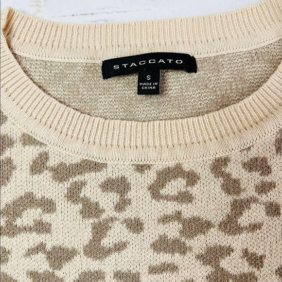 Women's Staccato Leopard Print Sweater Size S Small NWOT - Picture 2 of 2